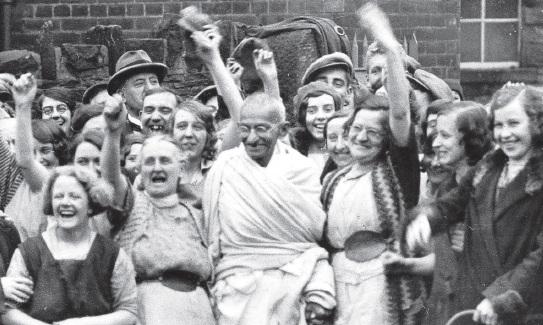 Gandhi's handling of the British