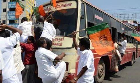 attack-on-bus-by-bjp-cadre