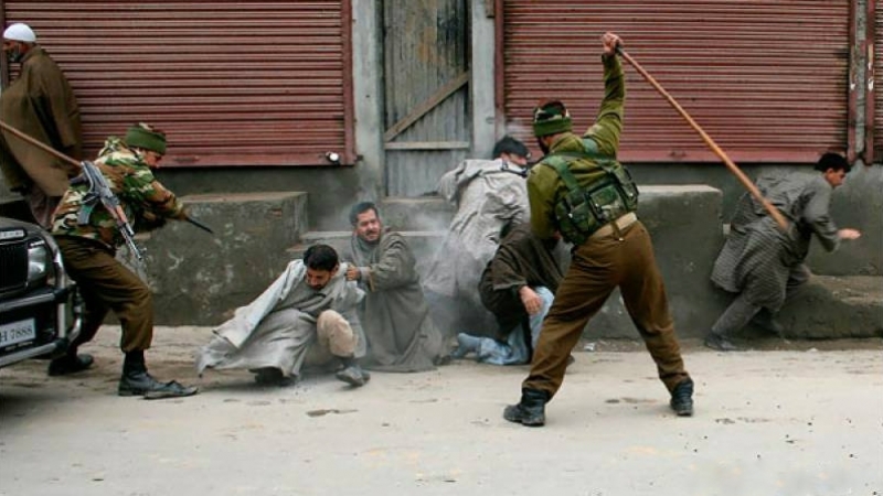 Nonviolent” India's violent acts in Kashmir